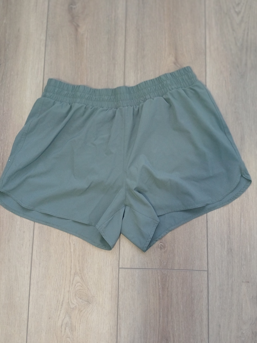 Athletic Works Dri-More Running Shorts Women’s XXL Sage Green Lined Activewear